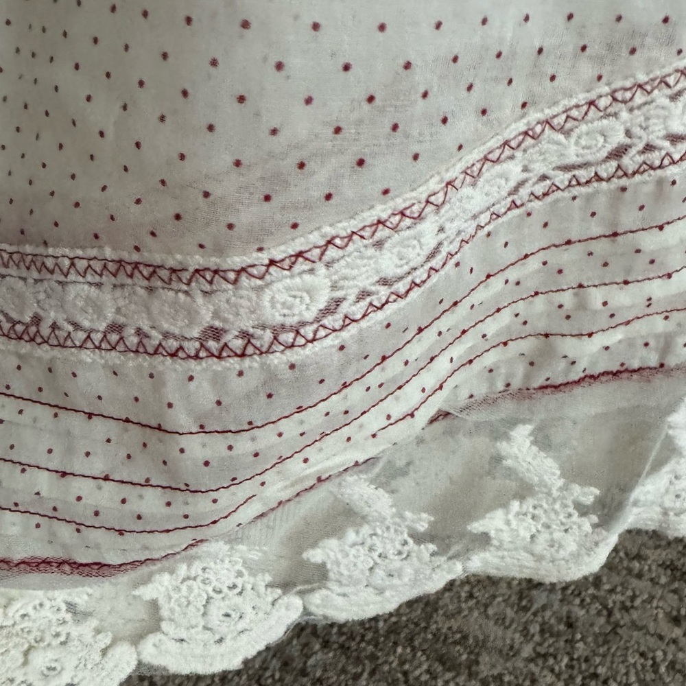 Free People Cream and Blush Polka Dot Lounge Harem Pants - Picture 4 of 13